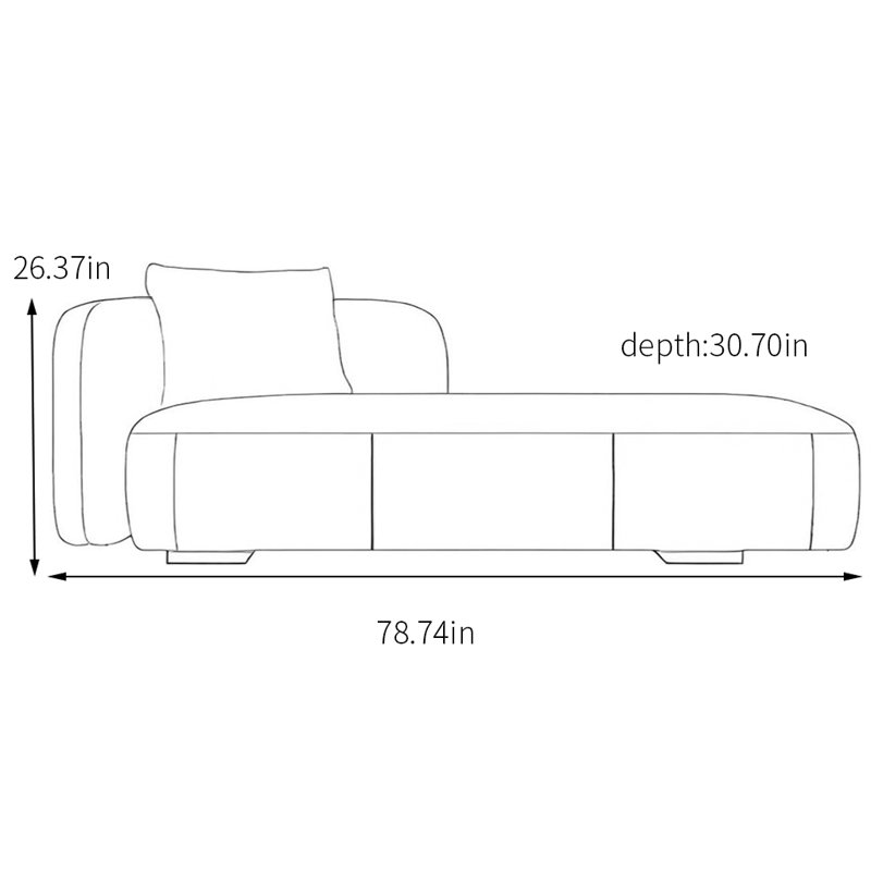 Chaise longue avec structure durable en bois massif, Bleu