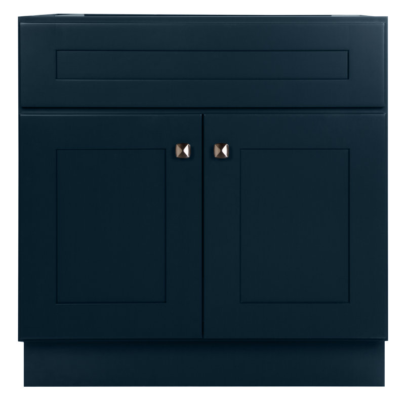Brookings 30 Inch Bath Vanity, Fully Assembled, Sherwin Williams®, Navy