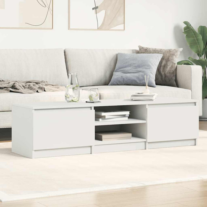 Alexio TV Cabinet 140x40x35.5 cm Engineered Wood, White