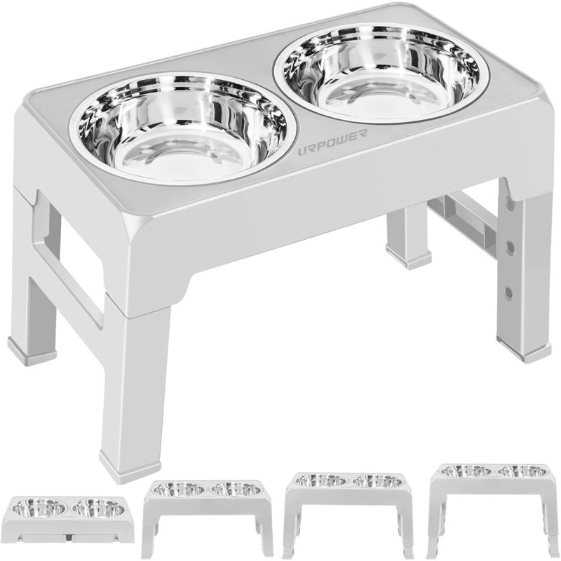 Elevated Feeder, Silver