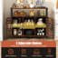 Armoire de rangement Buffet Cabinet avec 3 tablettes réglables et ensembles anti-basculement