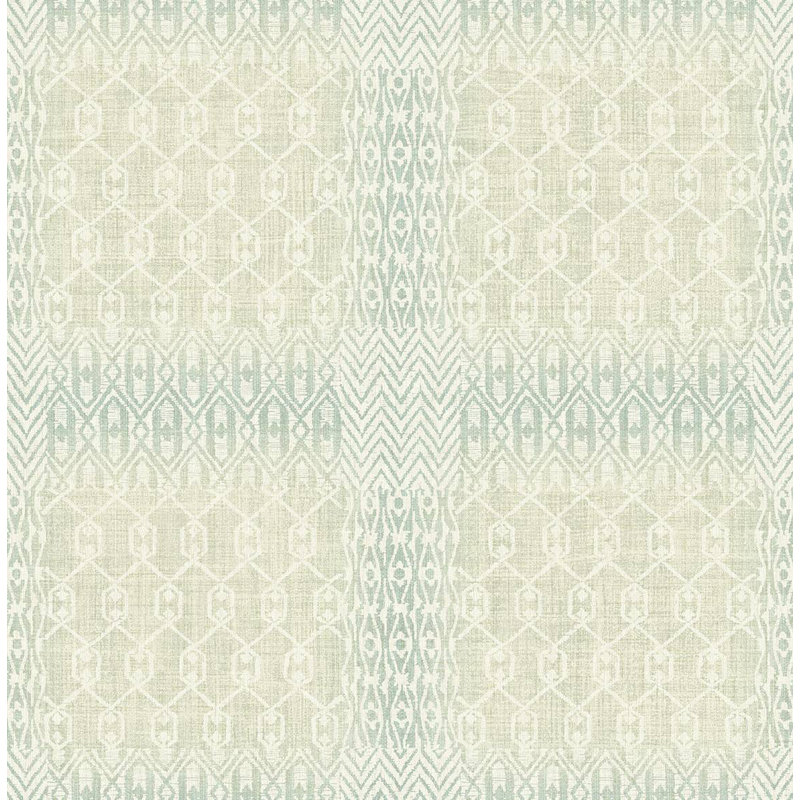 Sangita Abstract Roll, Linen/Turquoise