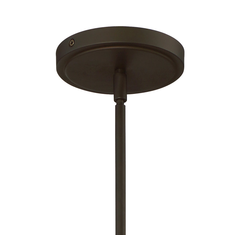 Luminaire tambour suspendu 1 lumière Ellicott, Bronze foncé