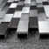 Slender Random Sized Metal Brick Joint Mosaic Wall Tile