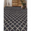 Tapis bleu et argent noué à la main de haute qualité