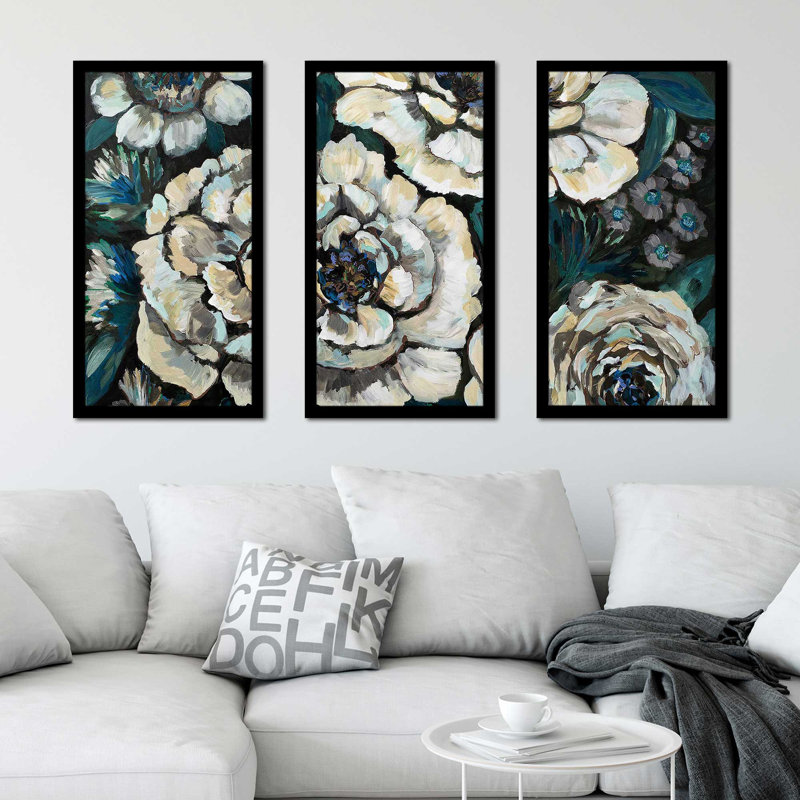 "Midnight", reproduction sur acrylique 3 pièces, H 25,5 po x l 40,5 po x P 1 po