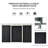 9 ft. W x 4 ft. D Metal Horizontal Tool Shed