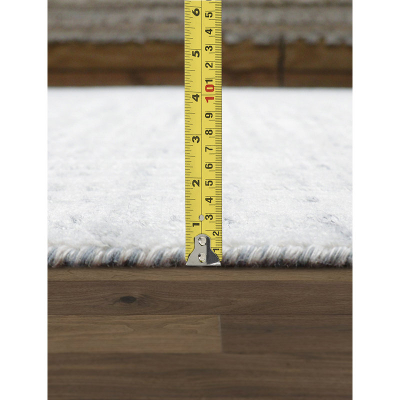 Slate Hand-Loomed Gray Area Rug, Rectangle 10' x 14'