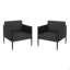 Chaise club d'extérieur 2 pièces