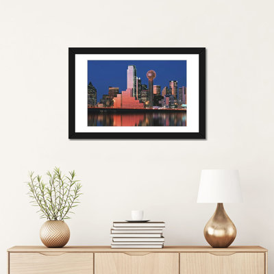 « digital composite, dallas, texas », reproduction de photo sur toile