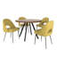 Ensemble de table de salle à manger et de chaises rembourrées 45 po Aurthur-118608210