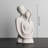 Hugging Couple Sculpture – Gray Ceramic
