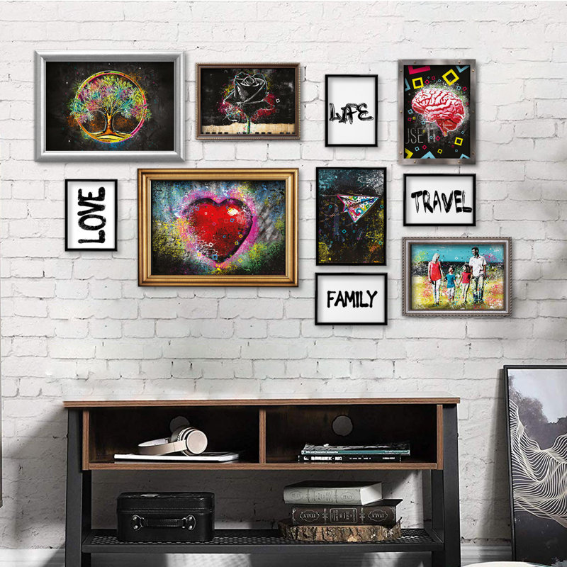 Giallobus - Set 10 Poster Da Parete - Raccolta Street Art 2 - Carta Patinata - | 2 X A3 42X30cm | 4 X A4 30X21cm | 4 X A5 21X15cm | - Senza CORNICI - Stampe Moderne Soggiorno