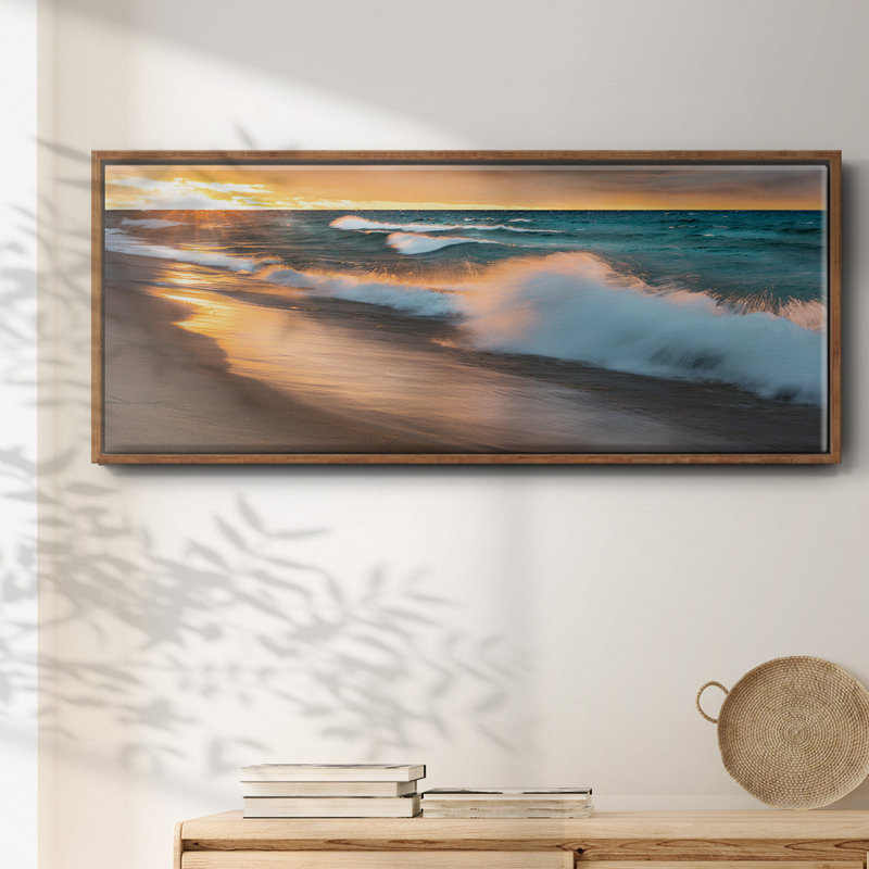 Miners Beach Light - toile encadrée, H 20 po x l 50 po