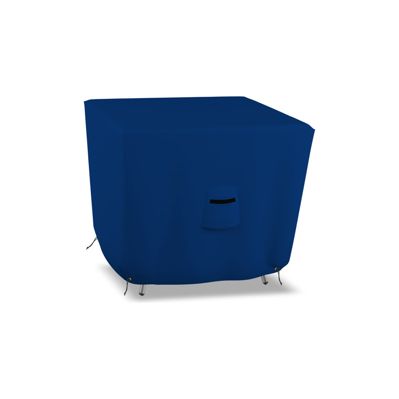 Outdoor Patio Table Cover, 73.7cm H x 116.8cm W x 116.8cm D, Blue