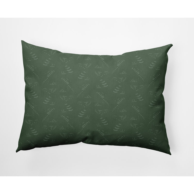 Housse de coussin rectangulaire d’extérieur/insert, Vert