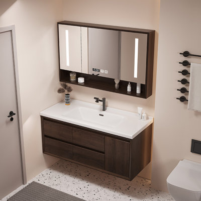 Retro high-end style simple bathroom cabinet
