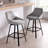 Absalom Swivel Upholstered 25.6'' Linen Counter Stool with Metal Frame-474628404