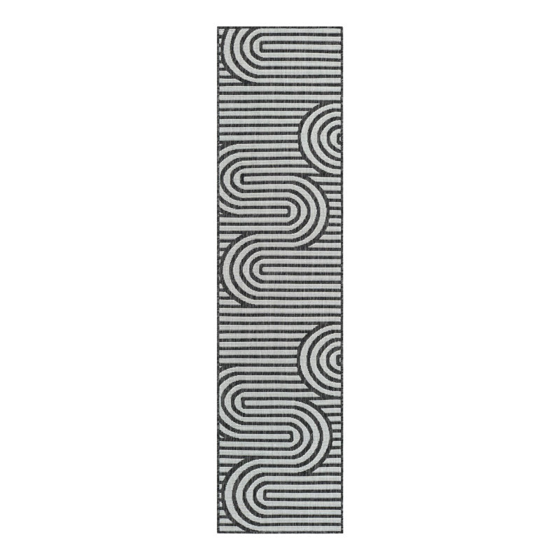 Tapis intérieur / extérieur d'extérieur moderne, Tapis de couloir 2 pi x 8 pi