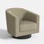 Fauteuil demi-tonneau pivotant Corduroy-114216164