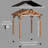Arlington 12 Ft. W x 10 Ft. D Solid Wood Patio Gazebo