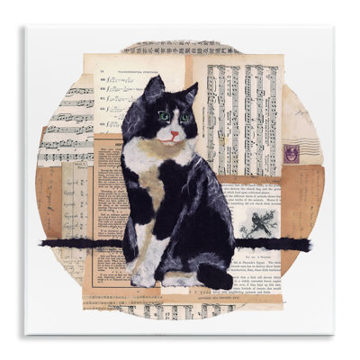 «Tuxedo Cat Collage» par Nancy Overton