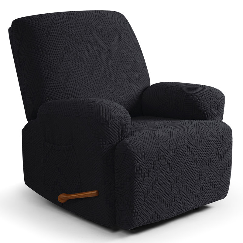 Housse pour fauteuil inclinable 3 pièces Harriet, Noir