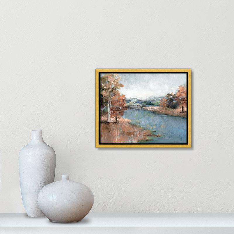 Sandoz Blush Meadow Print by Nan, 9.5" H x 11.5" W, Gold