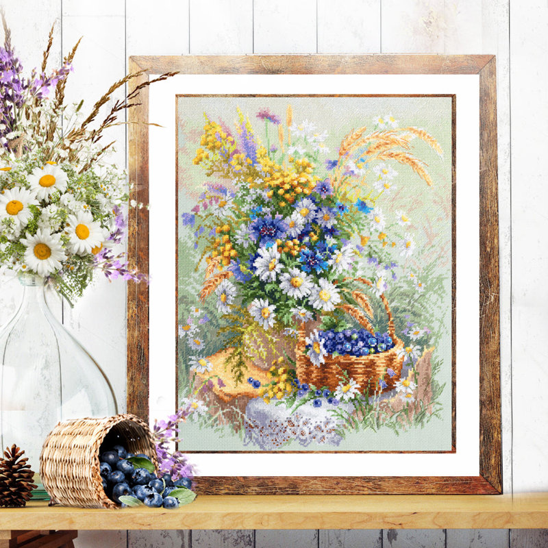 On the Forest Glade Counted Cross Stitch Kit by Magic Needle 510-230