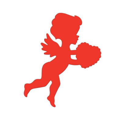Printed Cupid Cutout - 13" - Pack of 36