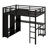 Loft Bed Frame With Built-In Wardrobe-166962412-166962414