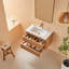 Meuble-lavabo mural simple 30 po avec lavabo en céramique