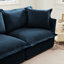 Élégant chenille confortable bleu, canapé modulaire avec housse convertible et 2 coussins pour le salon en forme de L-1236853463