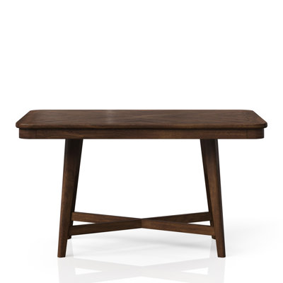 Table de style moderne du milieu du siècle en merisier, 137 x 86 cm, bois massif, idéale pour les petits espaces. Finition merisier, style élégant et robuste.