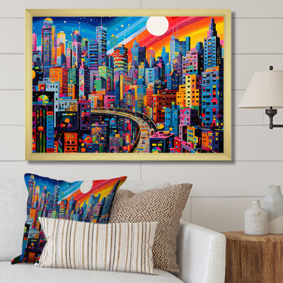 "Colorful City Tokyo Popart I", reproduction d'art sur toile
