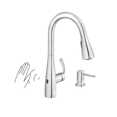Robinet de cuisine à poignée simple avec douchette rétractable Essie