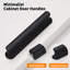 Cabinet Handles 4 Pack Matte Black Drawer Handles 4.72" Length Slim Waist Alumium Pulls-125225387-125225388