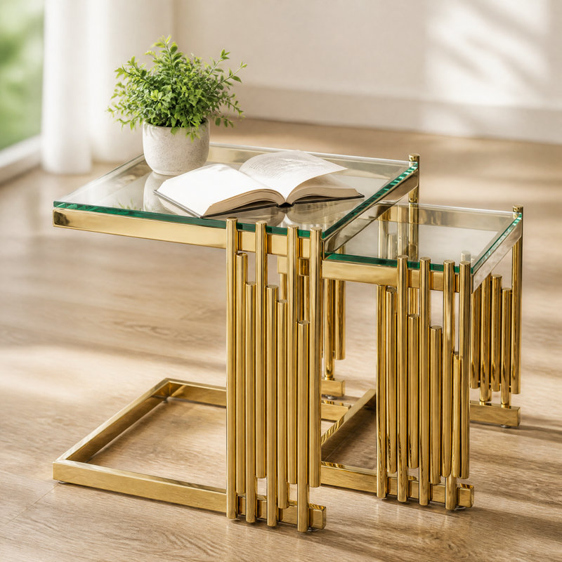 Glass Nesting Coffee Table