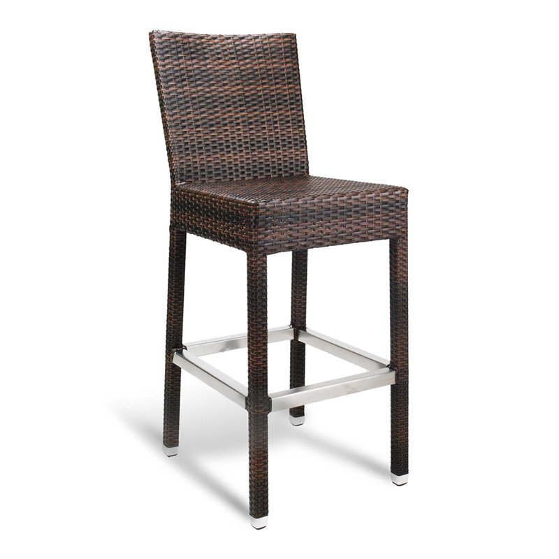 Asbury Patio Bar Stool, Safari Brown