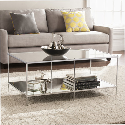 Table de cocktail en miroir - Chrome