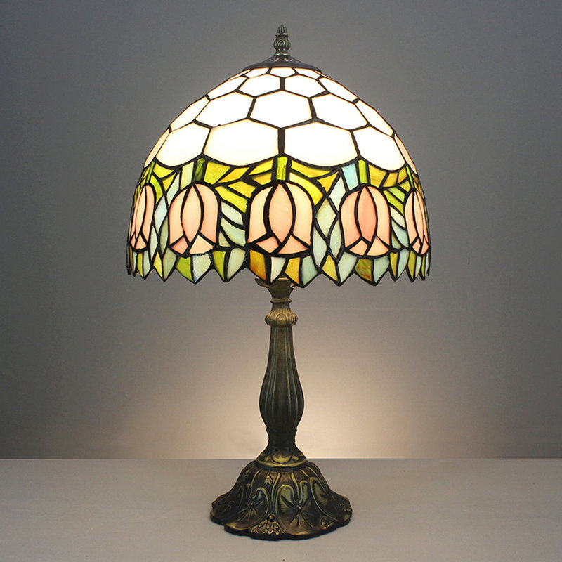Lampe de table Art Deco Floral