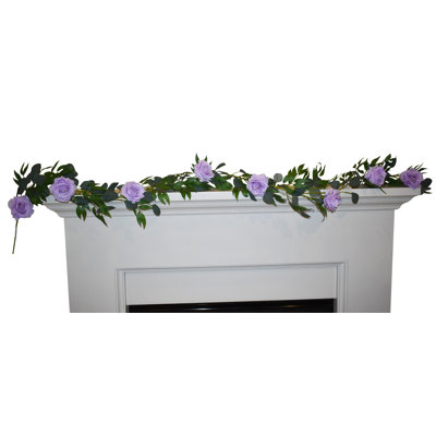 Guirlande 72 "Faux Roses Eucalyptus