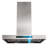 36" 900 CFM  Ducted Wall Mount Range Hood Stainless Steel Quiet 4 Speed Gesture Remote and Touch Panel Control with LED Lights-122431726