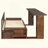 Daybed With Removable Desk, Storage Drawers & Hydraulic Side Table-366229099-366229100