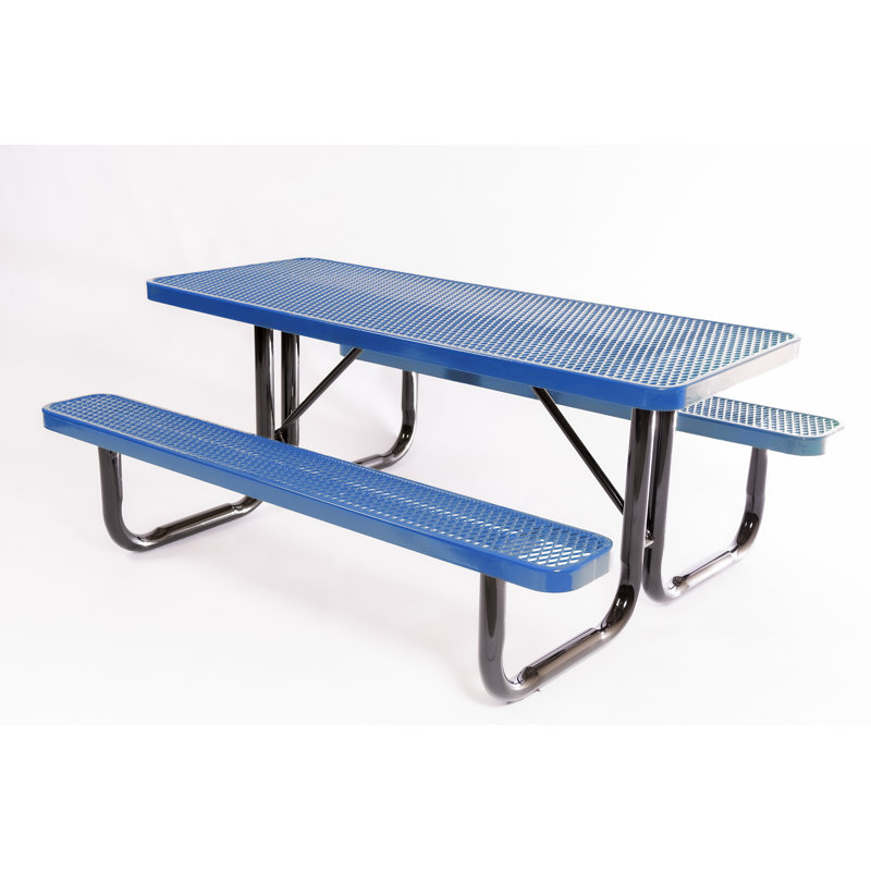 Table de pique-nique en plastique Dimaggio, Bleu clair