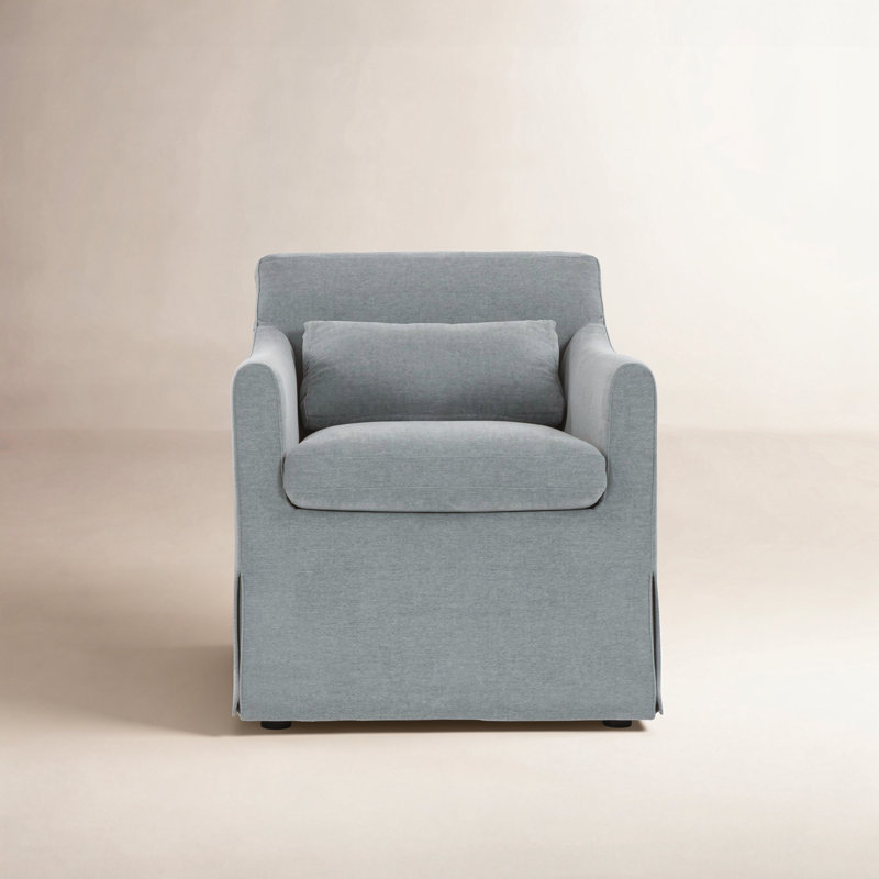 Glinda Slipcover Dining Chair Beige, Gray