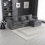 Canapé modulaire de 112 po pour le salon, canapé en L en chenille, canapé-lit modulaire confortable avec repose-pieds mobile et mousse à mémoire de forme-1745752864-1745752877