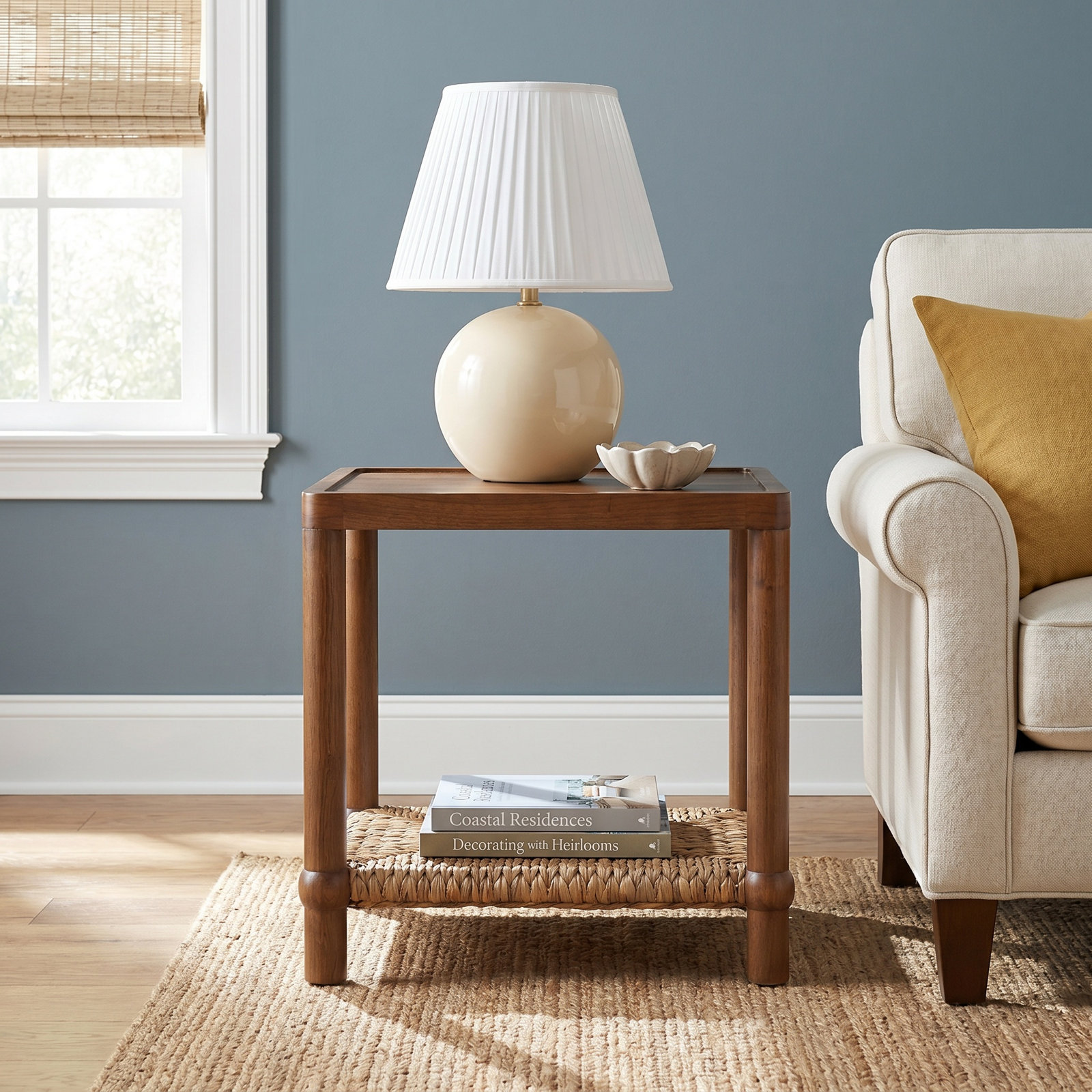 Gabriella End Table, Light Natural Sungkai