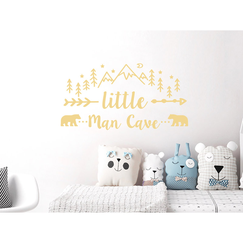 Décalcomanie murale Little Man Cave, Crème