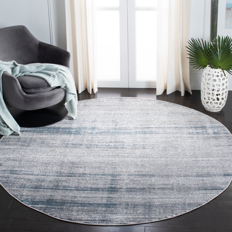 Tapis abstrait Orchard Performance, Rond 6 pi 7 po